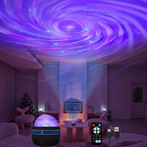 Starry Sky Galaxy Lamp Projector LED Night Light Remote Control Sound Active 5V USB Charging 7 Modes for Kids Room  Party Decor 100% Guaranteed