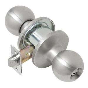 Tell CL101704 Storeroom Ball Knob Lockset 2-3/4", Satin Stainless Steel Factory Outlet Cheap Online