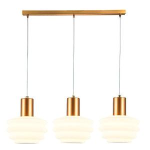 Beehive Trio Pendant White & Brass Led 18w 3000 K Supply