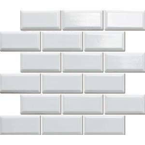 White 2" x 4" Beveled Porcelain Mosaic Subway Tile ( 6 Boxes - 60 Square Feet) K8071 Discount Popular