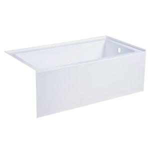 White Aqua Eden Alcove Soaking Acrylic Bathtub AS-IS pt122 Good Selling Sale Online