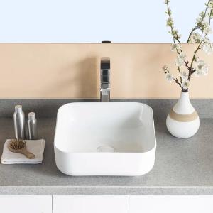 White Ceramic Square Vessel Bathroom Sink Sale Pick A Best