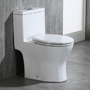 White Dual-Flush Elongated One-Piece Toilet (Seat Included)  #SA1348 Largest Supplier Online