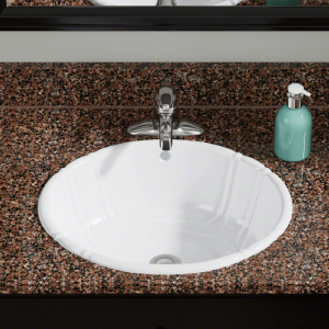 White  Vessel / Drop-In Porcelain Sink RM228 Free Shipping Manchester