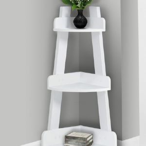 White Balhi 13" W x 34" H Bathroom Shelf  JB117 Buy Cheap Pay With Paypal