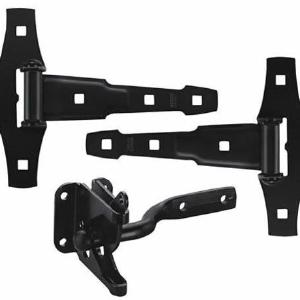 Stanley 827626 Ornamental T-Hinges Latch Set, Black Coated Free Shipping Marketable