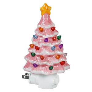 Pink Pastel Christmas Tree Night Light Cheap Order