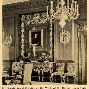 1921 Print Wood-Carved Dining Room Walls Chandelier - ORIGINAL HISTORIC GF4 Extremely Cheap Pice