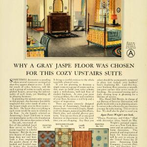 1925 Ad Armstrong Linoleum Floor Jaspe Home Improvement - ORIGINAL THB1 View