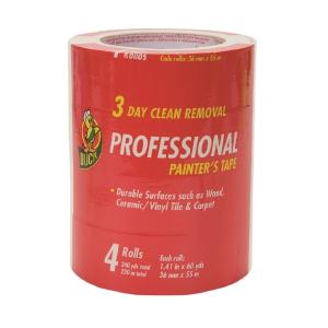 Duck 1362492 Professional Painter's Tape, Beige, 1.41" x 60 Yard, 4 Rolls Sale Discount