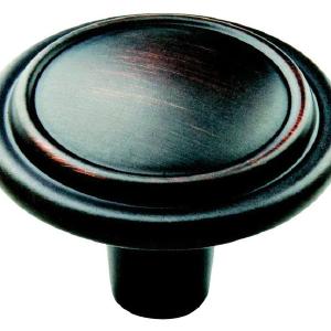 Amerock 1887657 Round Cabinet Knob, Oil Rubbed Bronze, 1-1/4" x 1-1/4" For Cheap Sale Online