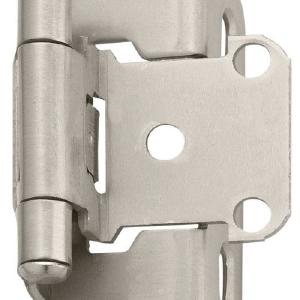 Amerock 1887599 Partial Wrap Self-Closing Cabinet Hinge, Satin Nickel Clearance Purchase