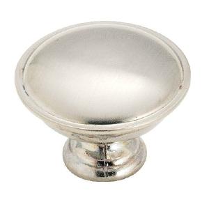Amerock 14403SCH Round Hollow Cabinet Knob, 1-5/16" Dia, Brushed Chrome Fast Delivery For Sale