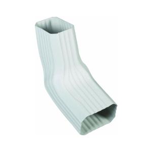 Amerimax 37066 Gutter Elbow, White, Vinyl Classic