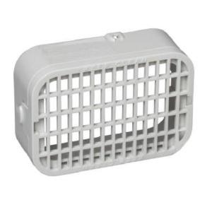 Amerimax 37552 Plastic White Rodent Guard, 2" x 3" Clearance Footaction