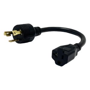 1ft NEMA L5-30P to NEMA 5-20R Power Cable - 12AWG - SJT Jacket (20A 125V) Clearance Clearance