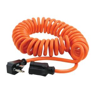 10ft Coiled Extension Cable - 16AWG SJT - ORANGE Free Shipping Online