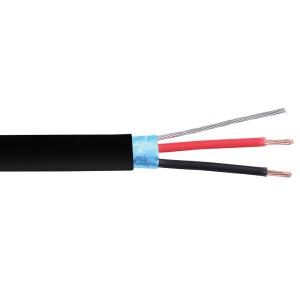 1000ft 2C 18AWG Stranded Control Cable - CMR Shielded - Black Clearance Geniue Stockist