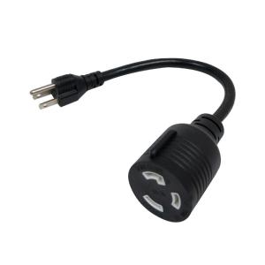 1ft NEMA 5-15P to NEMA L5-30R Power Cable - 14AWG - SJT Jacket Discount Wiki