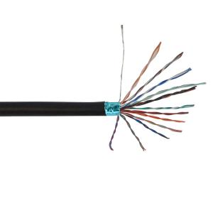 500ft 12.5Pr Lowcap 24AWG Stranded Foil Shield Data Cable FT4 - Black Free Shipping Wiki
