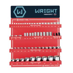 Wright Tool D958 61 Piece Metric 1/2-Inch and 3/4-Inch Drive 12-Point Sockets Best Sale For Sale