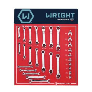 Wright Tool D956 Ratcheting Box, Flare Nut and Crowfoot Wrenches Discount