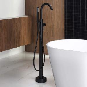 Woodbridge Freestanding Tub Filler Faucet with Hand Shower, Matte Black (#K2818) Order Cheap Online