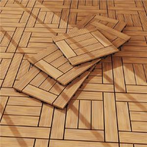 Wood Interlocking Deck Tile (Set of 27) Cheap Finishline