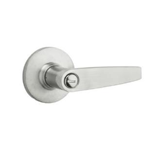 Winston Privacy Door Lever Set with Round Rose from the SafeLock Series, (Set of 2) Clearance Big Discount