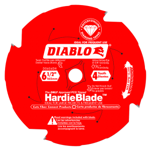 10% OFF 5 OR MORE !!! Diablo 6-1/2" x 4T HardieBlade Saw Blade for Fiber Cement D0604DH Clearance Huge Surprise