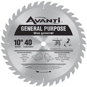 Avanti 10" x 40-Tooth General Purpose Circular Saw Blade A1040X Collections Online