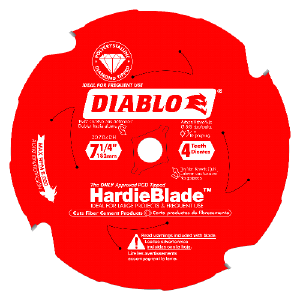 10% OFF 5 OR MORE !!! Diablo 7-1/4" x 4T HardieBlade Saw Blade for Fiber Cement D0704DH Outlet Discount Authentic