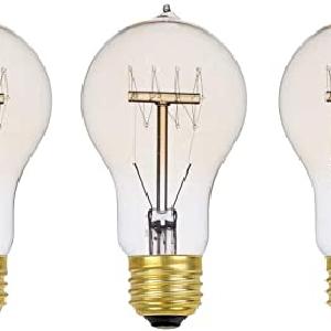 60W Vintage Edison A19 Quad Loop Incandescent Filament Light Bulb, E26 Base, 245 Lumens, (Set of 12) Cheap Manchester