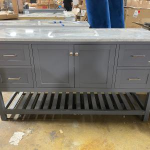 61" Single Grey Vanity Inexpensive Sale Online