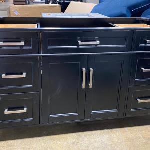 60' Black Single Vanity-No Counter Top Discount Tumblr