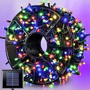 600 LED Solar Christmas Lights Outdoor Waterproof, 207 ft Christmas Tree Lights Outdoor , 8 Modes Solar String Lights for Christmas Decorations Gardens Tree Bushes Wedding Xams (Multicolor) Buy Cheap Cheapest