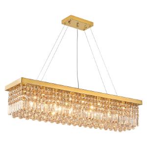 6-Light Unique/Rectangle Chandelier For Kitchen Island Outlet Finishline