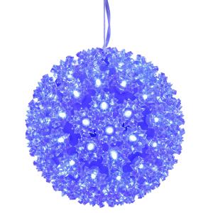 6" Starlight Sphere Christmas Ornament with Blue Wide Angle LED Lights Marketable Cheap Pice