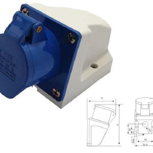 46mm Industrial Socket 16 A 2 P E 3 P Ip44 220 V 250 V Ips Ce 113 Best Wholesale Cheap Pice