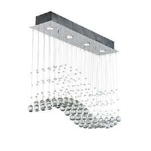 4 Lt Chandelier Crystal & Chrome Gu10 4x50w Outlet Buy