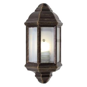 Lantern 3 Panel Half Wall Black Gold 1x E27 Buy Cheap Visit New