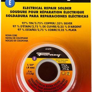 Forney 61479 Lead Free Electrical Repair Rosin Core Solder, 4 Oz, 1/32" Classic
