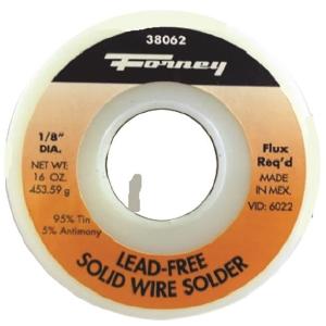 Forney 38062 Solder, 95/5 Tin Antimony, 1/8", 1 lbs For Sale For Sale