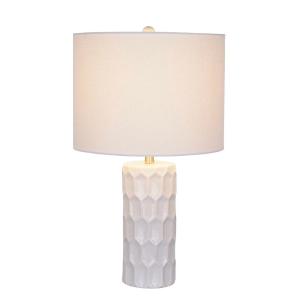 George Oliver Ceramic Table Lamp With White Shade CG601 Outlet Free Shipping Authentic