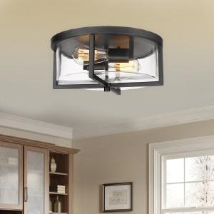 Garberville Glass Flush Mount Cheap Sale Cost