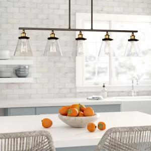 Doorfield 5 - Light Kitchen Island Linear Pendant Clearance From China
