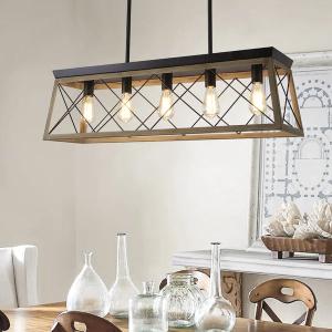 Dorine 5 - Light Kitchen Island Square / Rectangle Chandelier Order Online