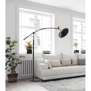 Dominik Black Marble LED Arched/Arc Floor Lamp Cheap Pice Outlet Sale