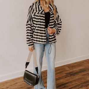 Maine Morning Stripe Lightweight Jacket Cheap Sale Excellent