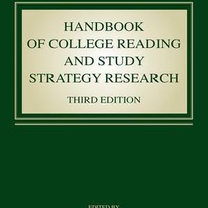 Handbook of College Reading and Study Strategy Research - Paperback / softback Clearance Reliable